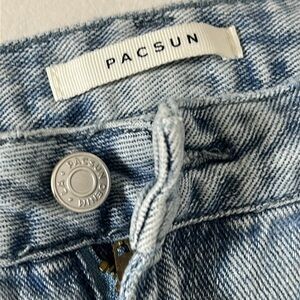 PacSun Size 24 Boyfriend Cargo Jeans With Flowers and Split Side Bottoms Pants